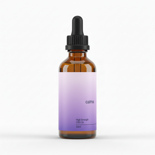 Premium High Strength CBD Oil bottle pack shot